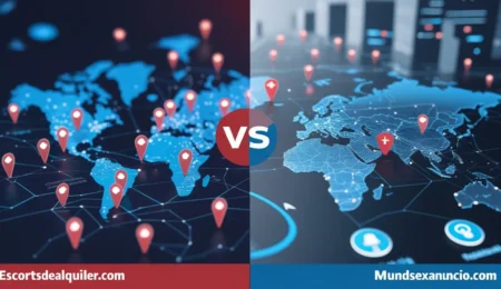 Comparativa entre Escortsdealquiler.com y Mundosexanuncio.com, destacando las ventajas de visibilidad, personalización y soporte en Escortsdealquiler.com.