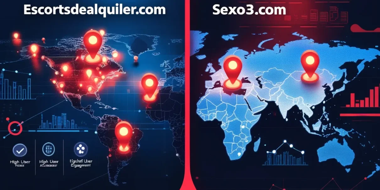 Comparativa entre Escortsdealquiler.com y Sexo3.com, destacando las ventajas de visibilidad, personalización y soporte en Escortsdealquiler.com.