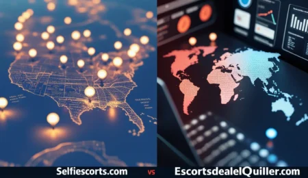 Comparativa entre Selfiescorts.com y Escortsdealquiler.com, destacando las ventajas de visibilidad, personalización y soporte en Escortsdealquiler.com.