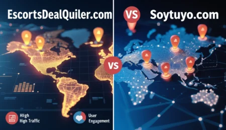 Comparativa entre Escortsdealquiler.com y Soytuyo.com para promocionar servicios eróticos, destacando las ventajas de visibilidad, personalización y soporte en Escortsdealquiler.com.