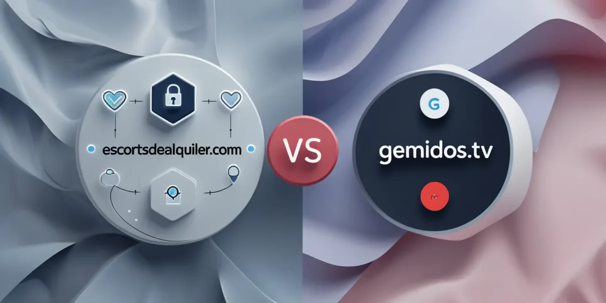 Comparativa entre Escortsdealquiler.com y Gemidos.tv para publicar anuncios eróticos, destacando privacidad, seguridad y personalización.
